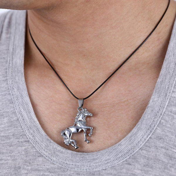 Stainless Steel Horse Necklace